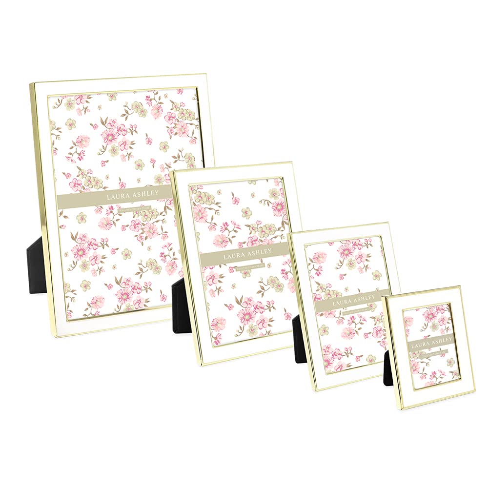 Enamel Picture Frame - Metal Edge with Easel, for Countertop, Counterspace, Tabletop Display, Bookshelf, Desk, Wall Décor, Photo Gallery