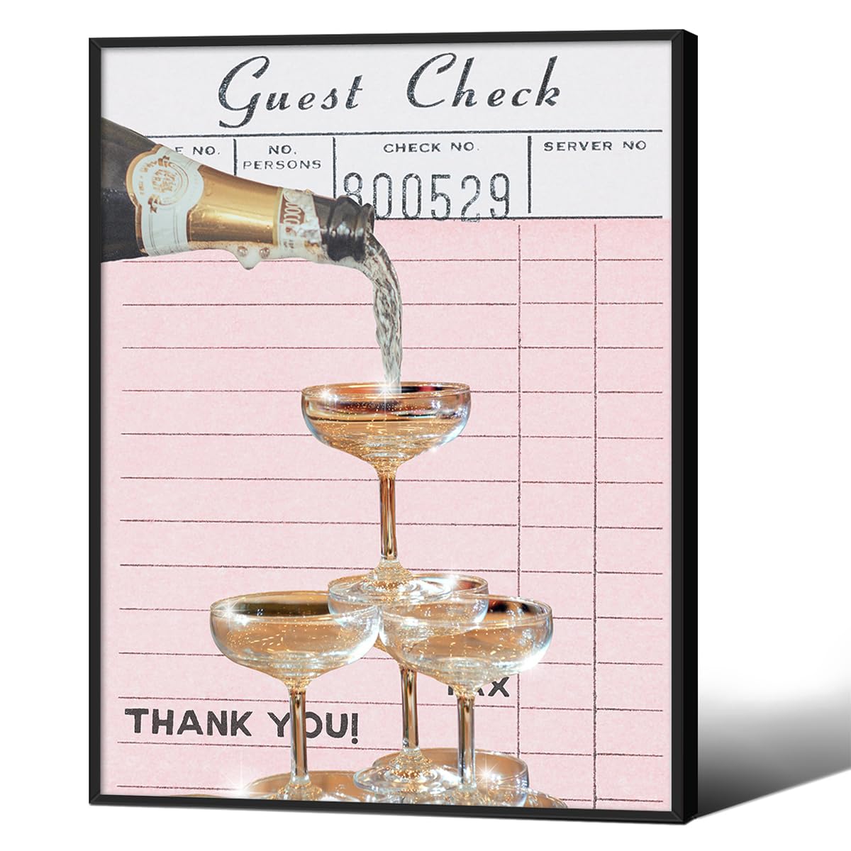 Cocktail Poster Alcohol Drink Wall Art Preppy Bar Cart Canvas Prints for Funky Bar Kitchen Wall Decor