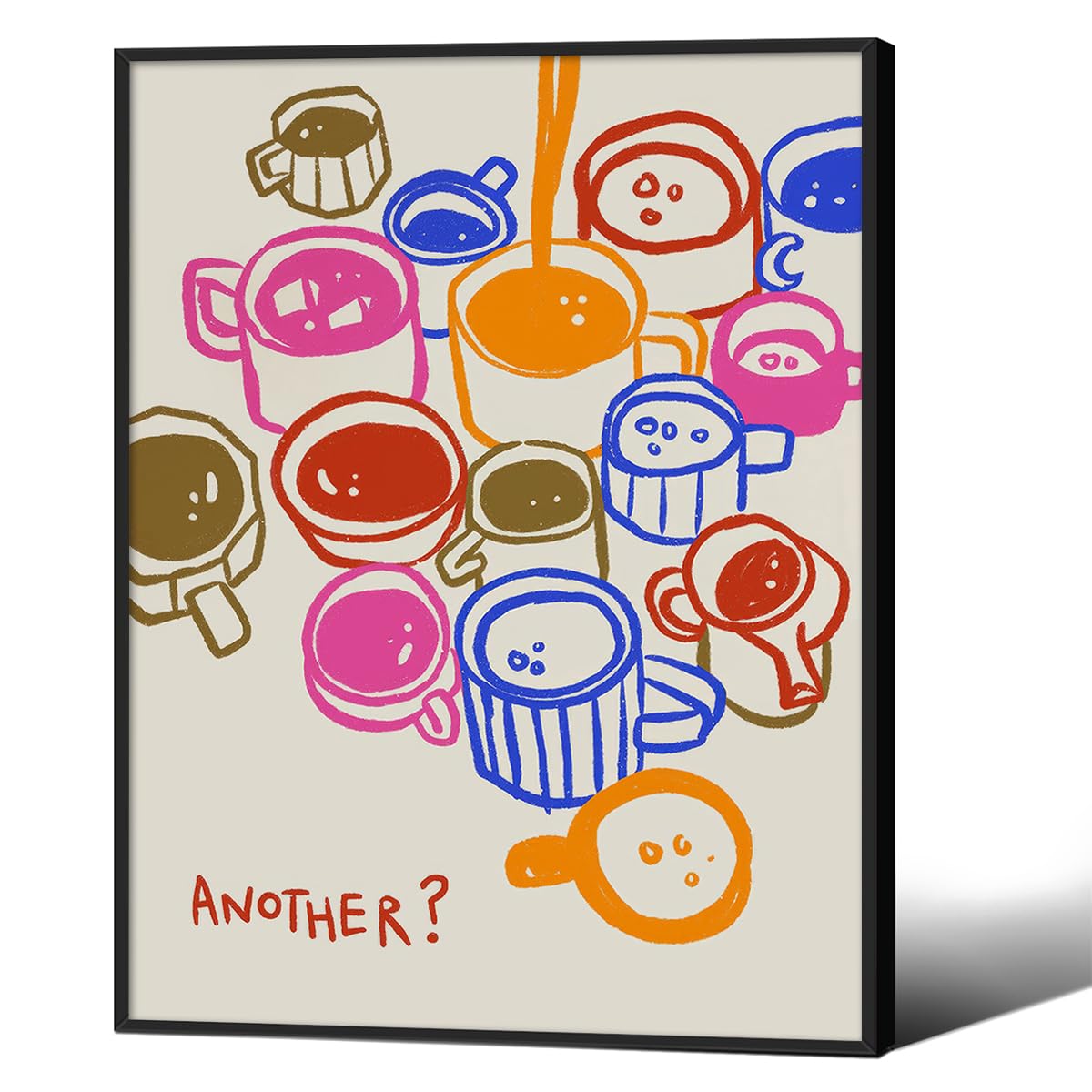 Modern Italian Kitchen Colorful Wall Art