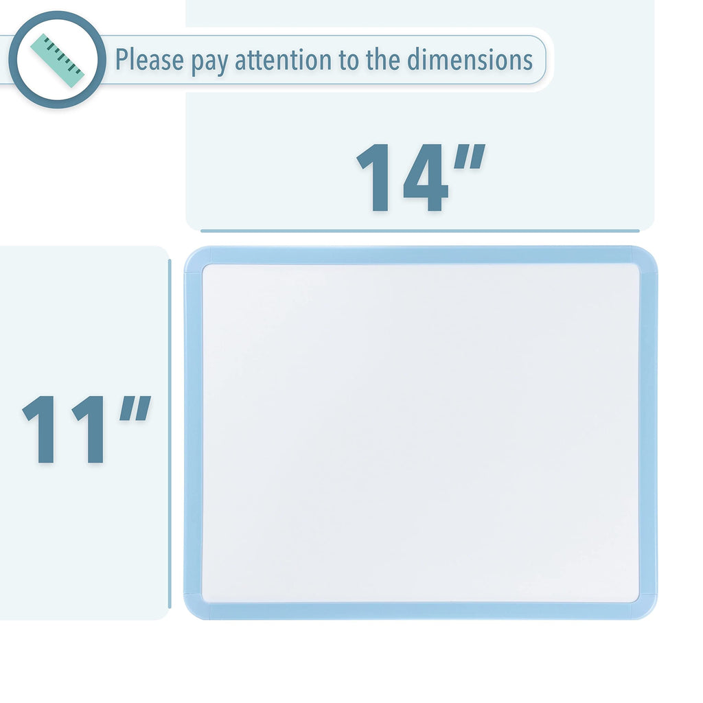 Dry Erase Board, 14â€?x 11â€?with a Black Dry Erase Marker Color Frame, Small White Board Dry Erase Whiteboard