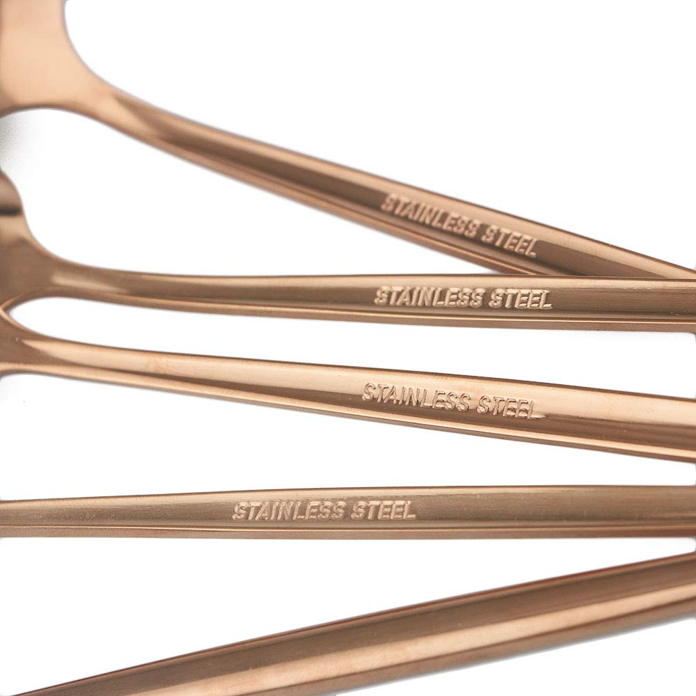 Stainless Steel Knife Fork Spoon Teaspoon Silverware Set, 24-Piece Flatware Set,