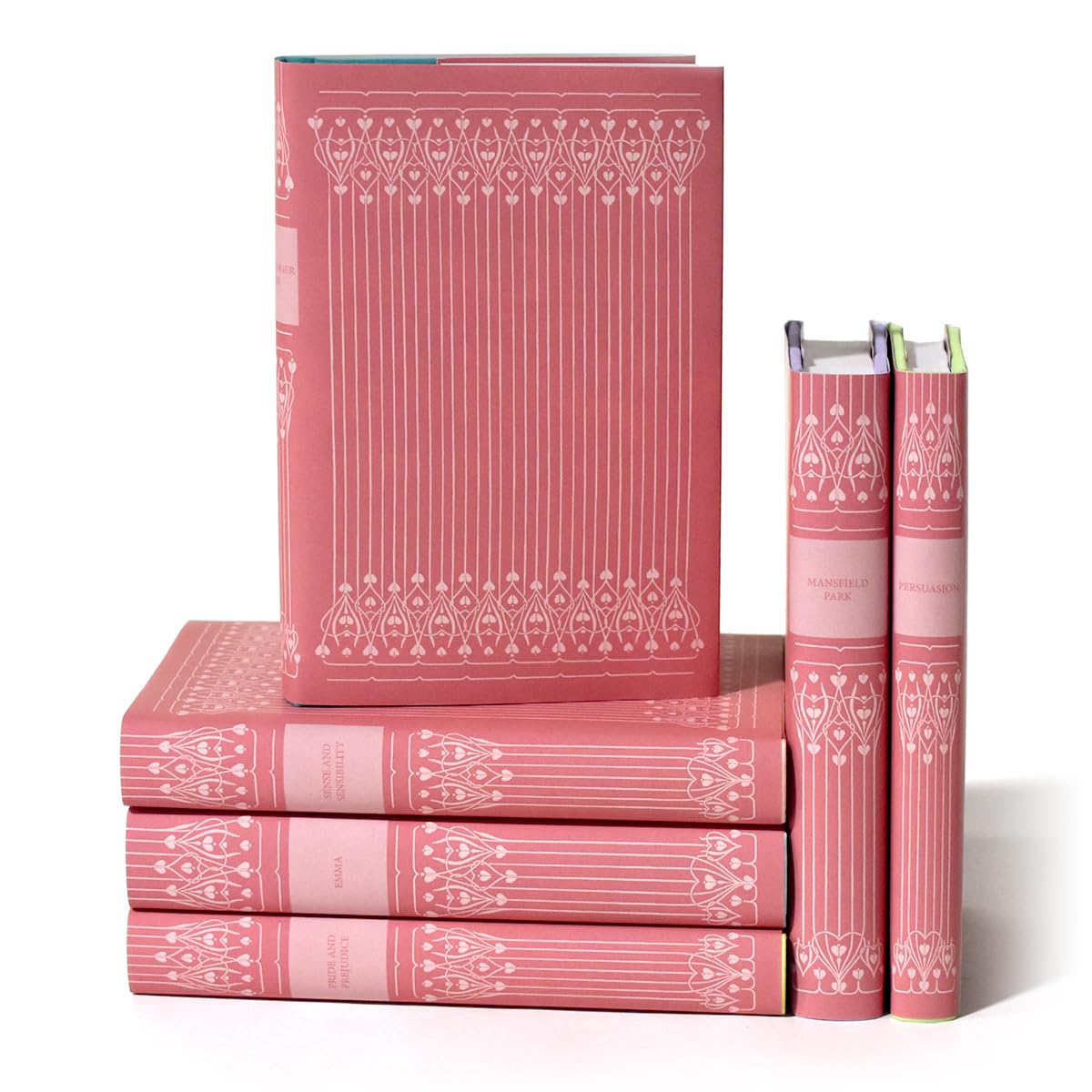 Juniper Books Jane Austen Book Set | Books & Covers Included (Pink, Standard)