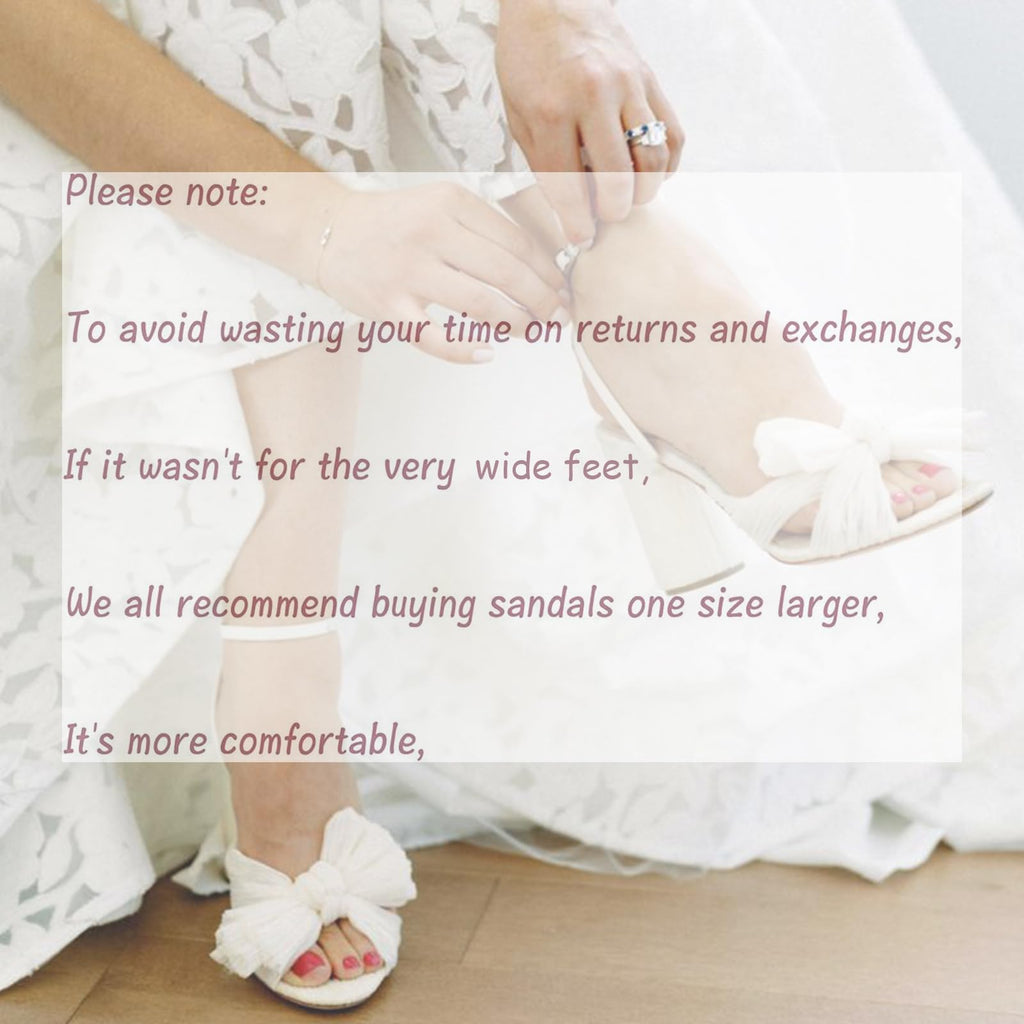 Women's High Block Chunky Heel Sandals Fashion Open Toe Ankle Buckle Strap Pleated Bow Heel