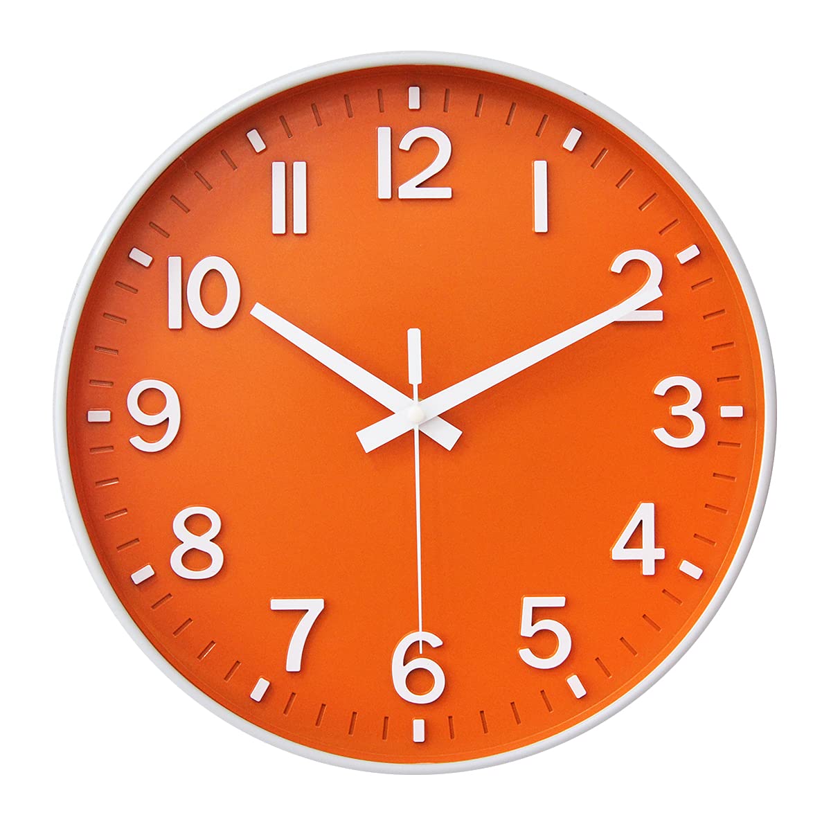 Wall Clocks Battery Operated - 12 inch Silent Non Ticking Modern
