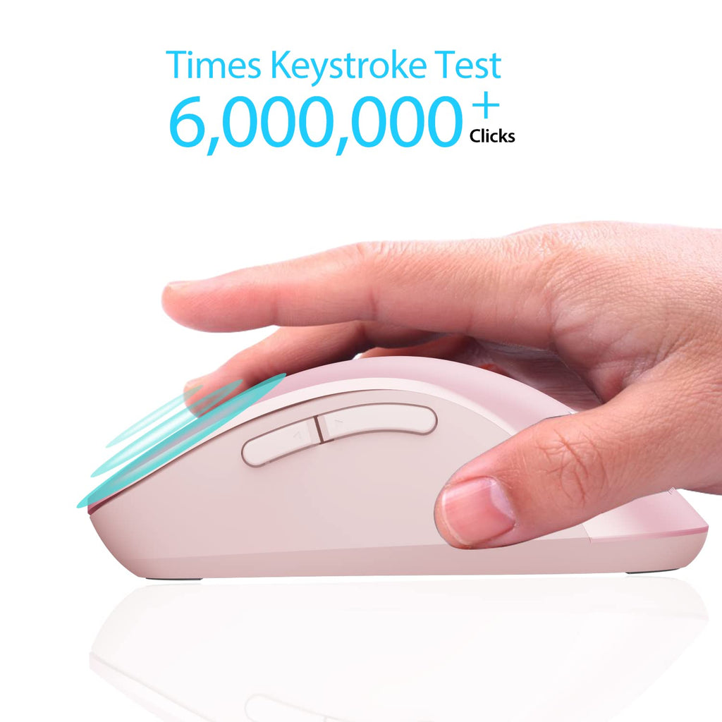 Portable Computer Wireless Mouse for Laptop, PC, Desktop, MacBook, 5 Buttons