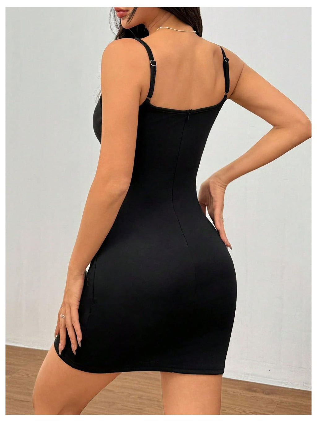 Women's Bow Tie Front Cami Dress Cut Out Sleeveless Bodycon Y2k Mini Dresses