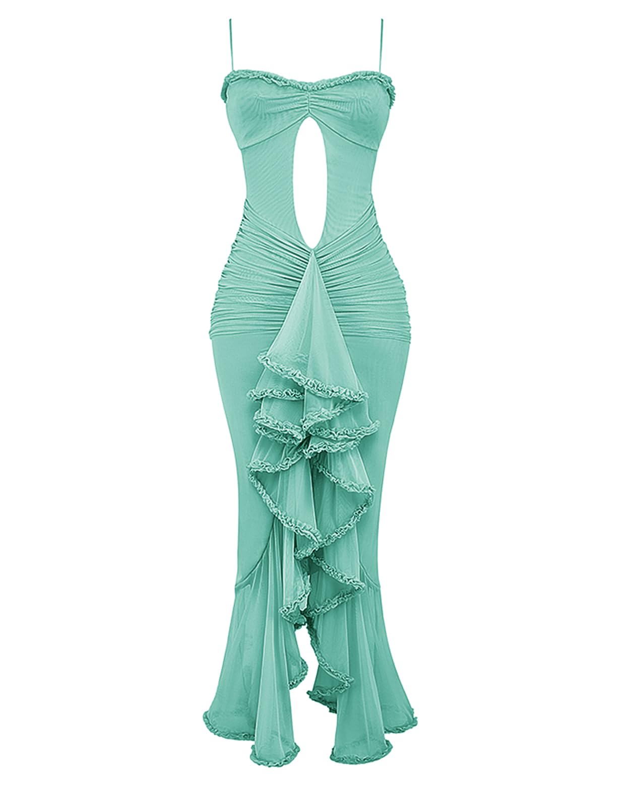 Women's Strap Ruffle Casual Summer Dress