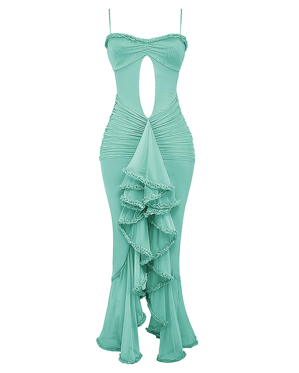 Women's Strap Ruffle Casual Summer Dress