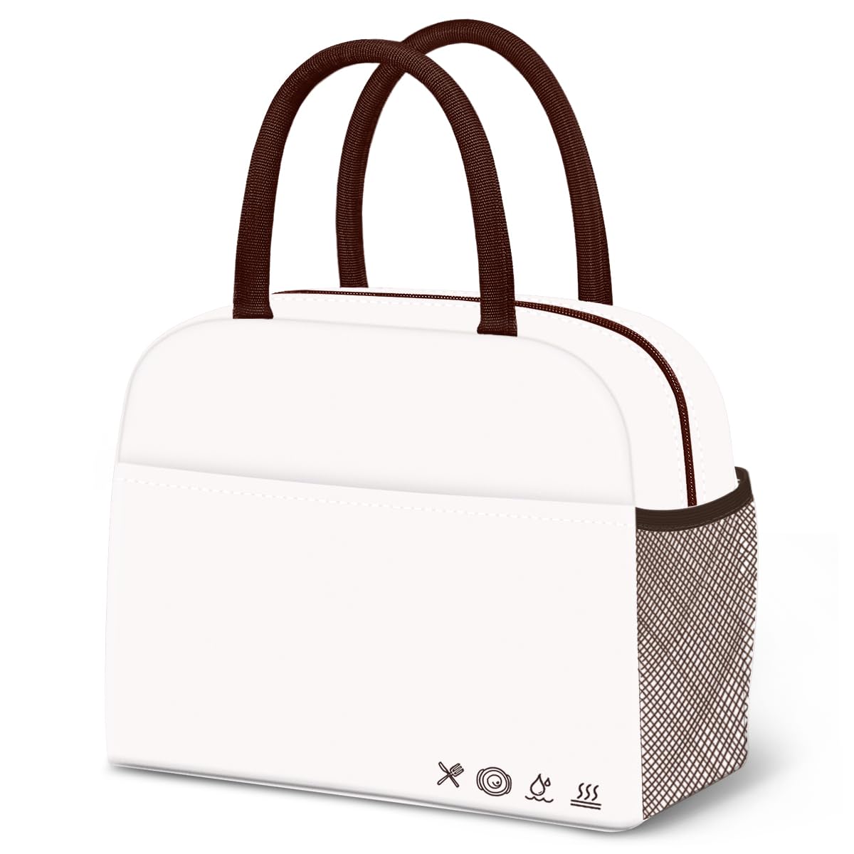 Reusable Insulated Lunch Tote Bag,Leakproof Food Handbags Case High Capacity