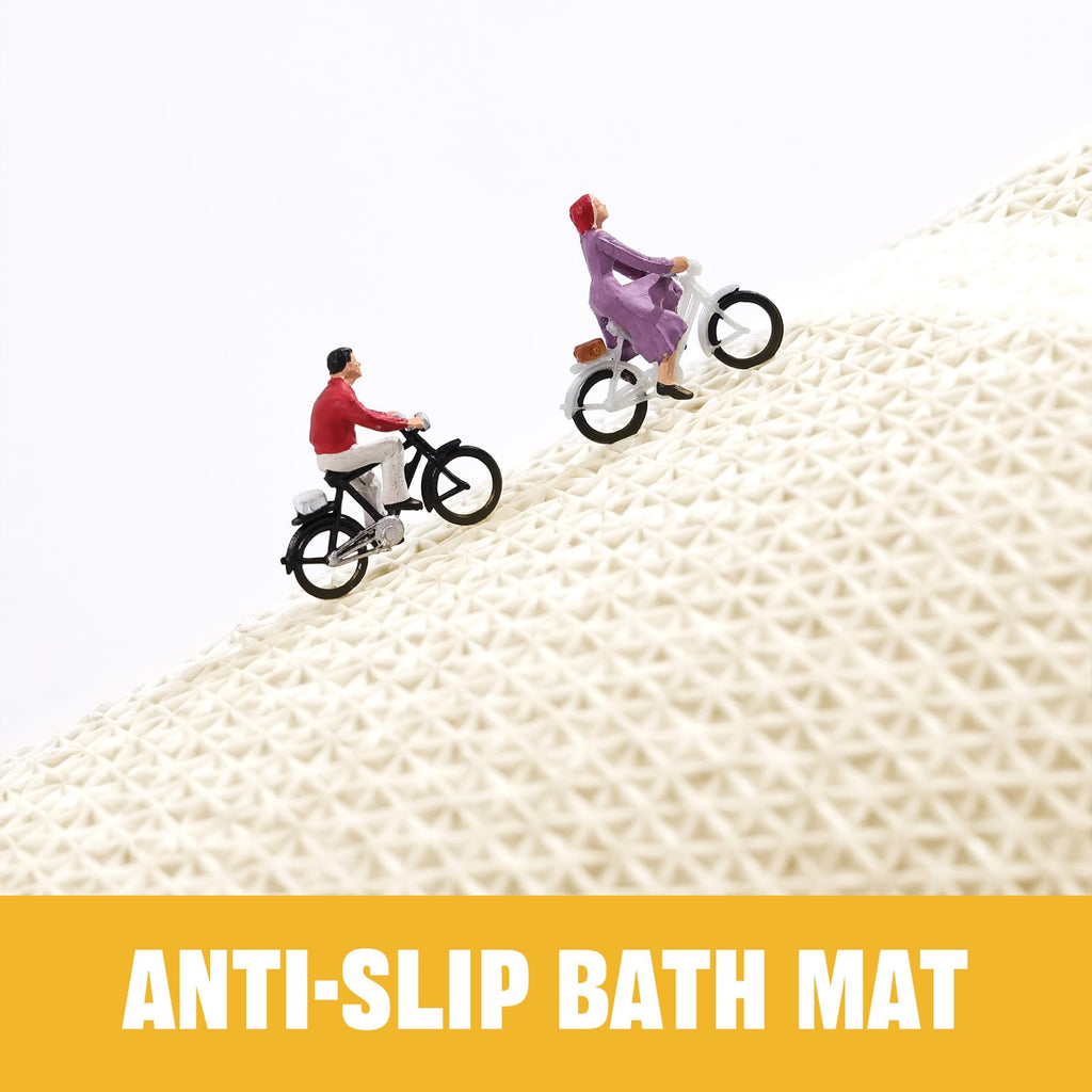 Cute Flower Bath Mat, Machine Washable Bath Rug, Ultra Soft and Fluffy Bathroom Mat, Small Round Non-Slip Water Absorbent Bath Mats for Bathroom Floor, Shower Room and Bathtub