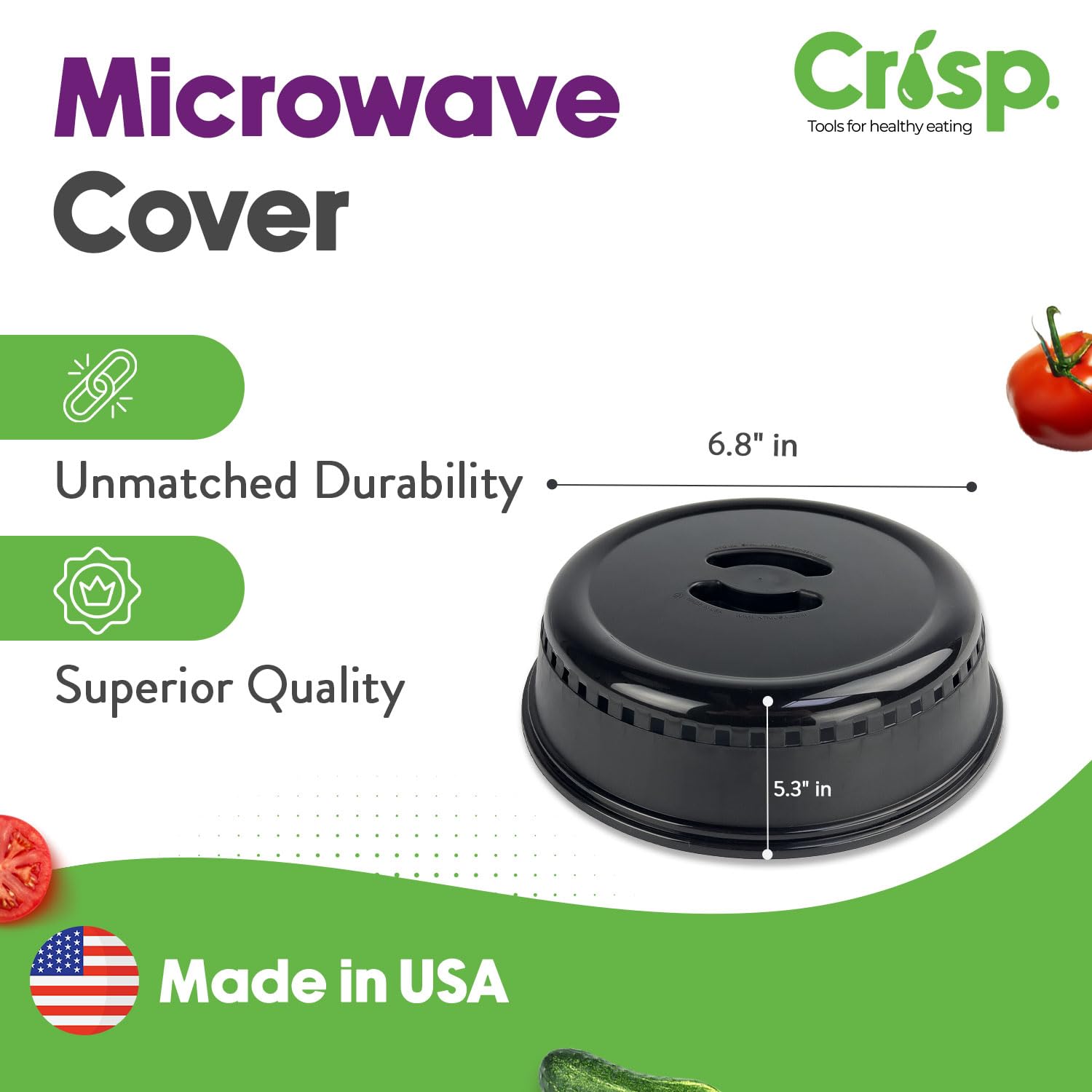 Crisp Pink Microwave Splatter Cover