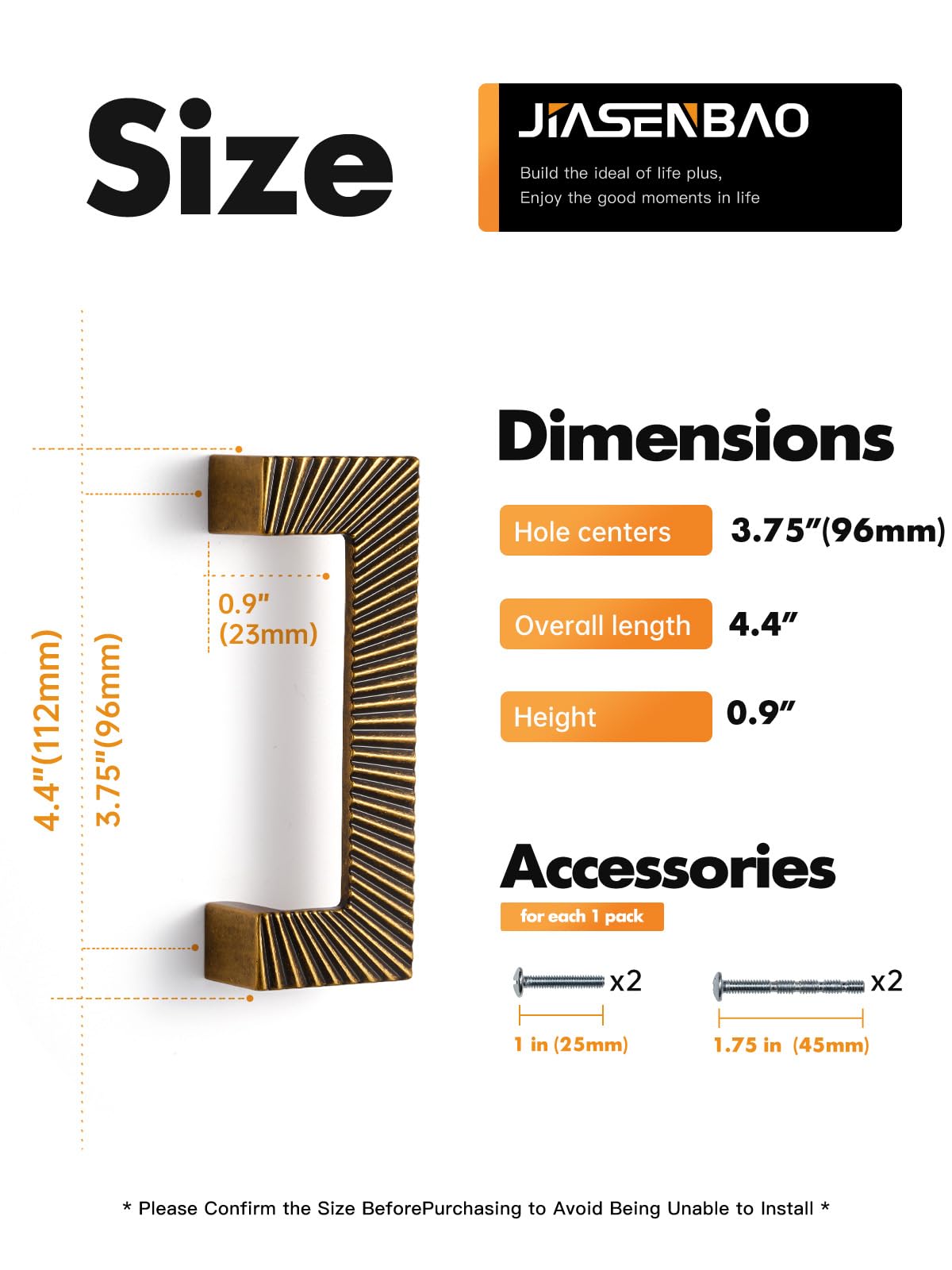 Cabinet Pulls 3-3/4" Hole Center Drawer Pulls Handles Hardware