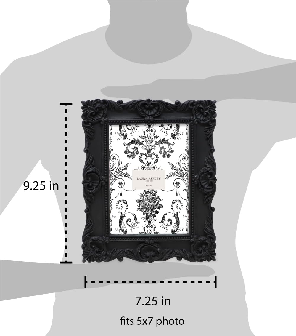 Resin Picture Frame â€?Handcrafted Floral Design with Easel for Tabletop and Wall Display