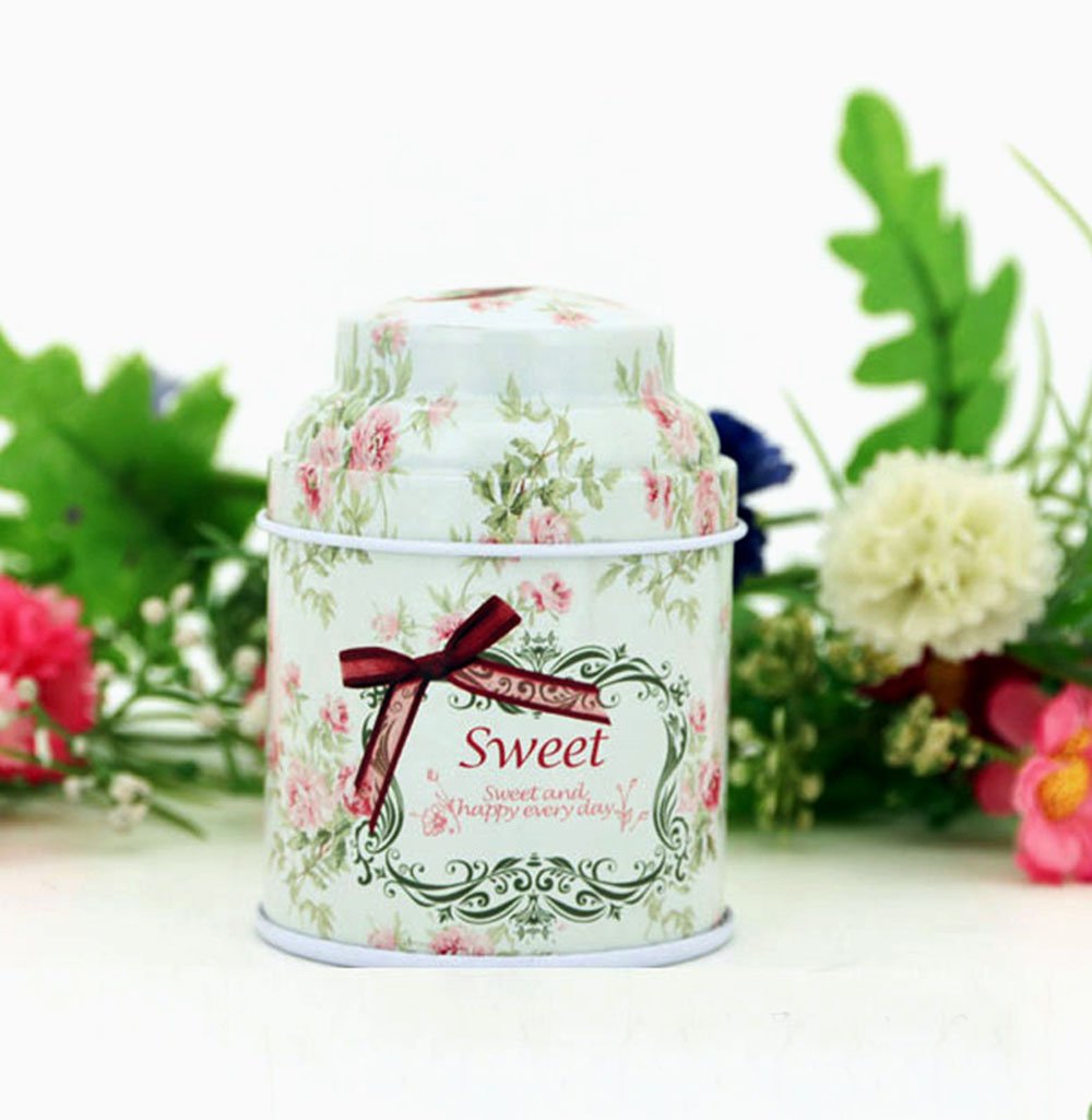 Elegant Metal Tinplate Empty Tins, Chic Mini-boxes for Dry Storage, Spices, Tea, Candy, Party Favors, and Gifts