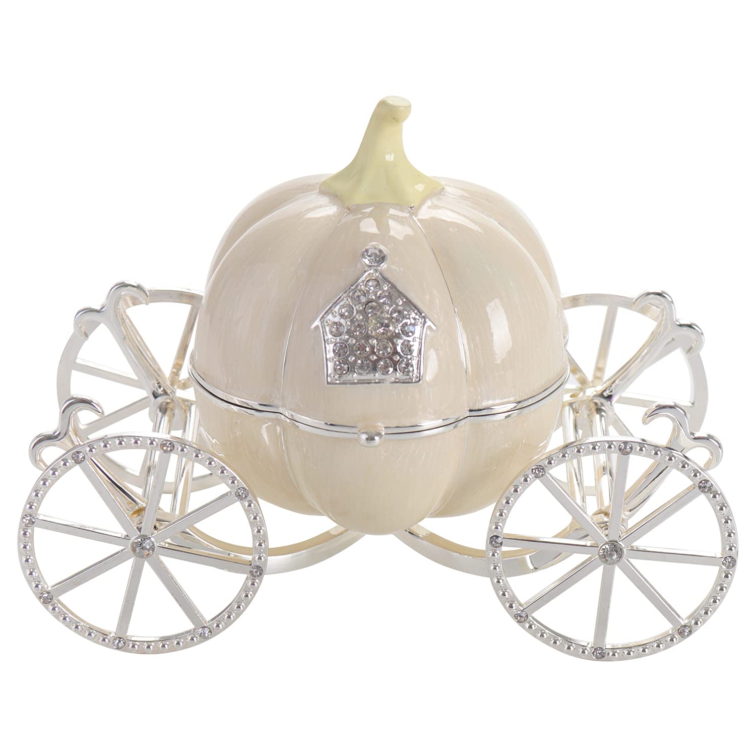 Hand Painted Decorative Hinged Jewelry Trinket Box