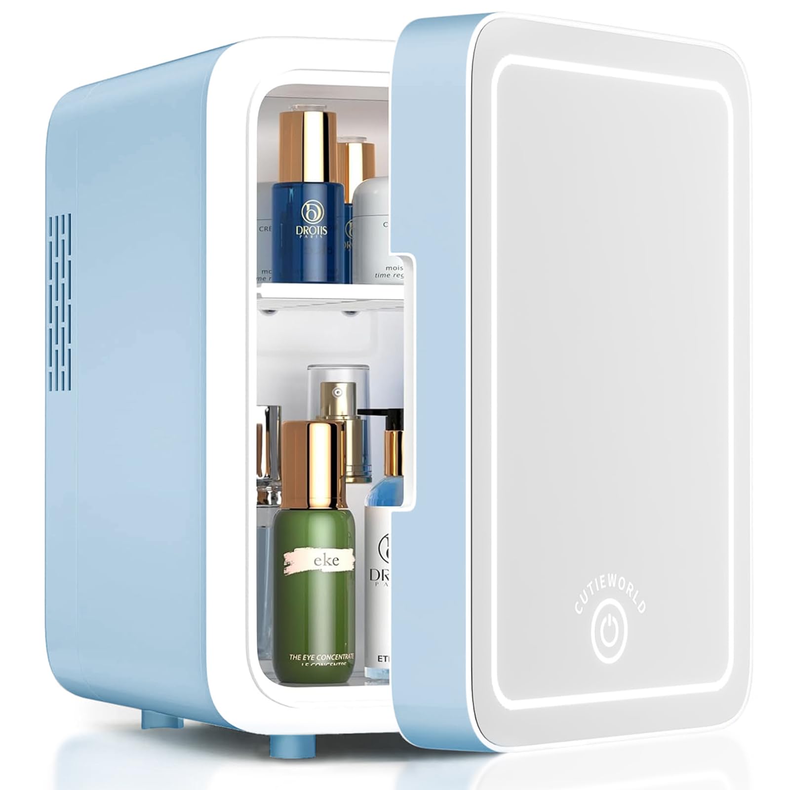 Skincare Fridge - Makeup Fridge for Refrigerating Skincare and Food, Mini Fridge Cooler and Warmer