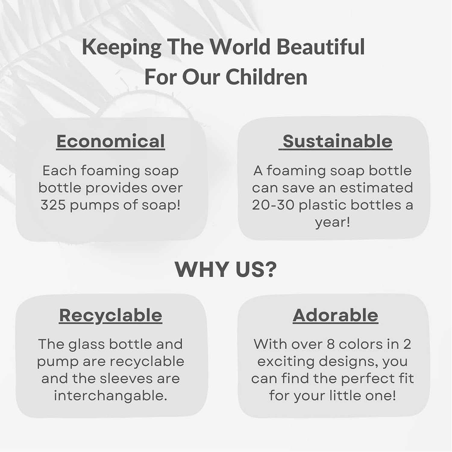 Foaming Glass Bottle Dispenser w/Heart Silicone Sleeve, 8oz