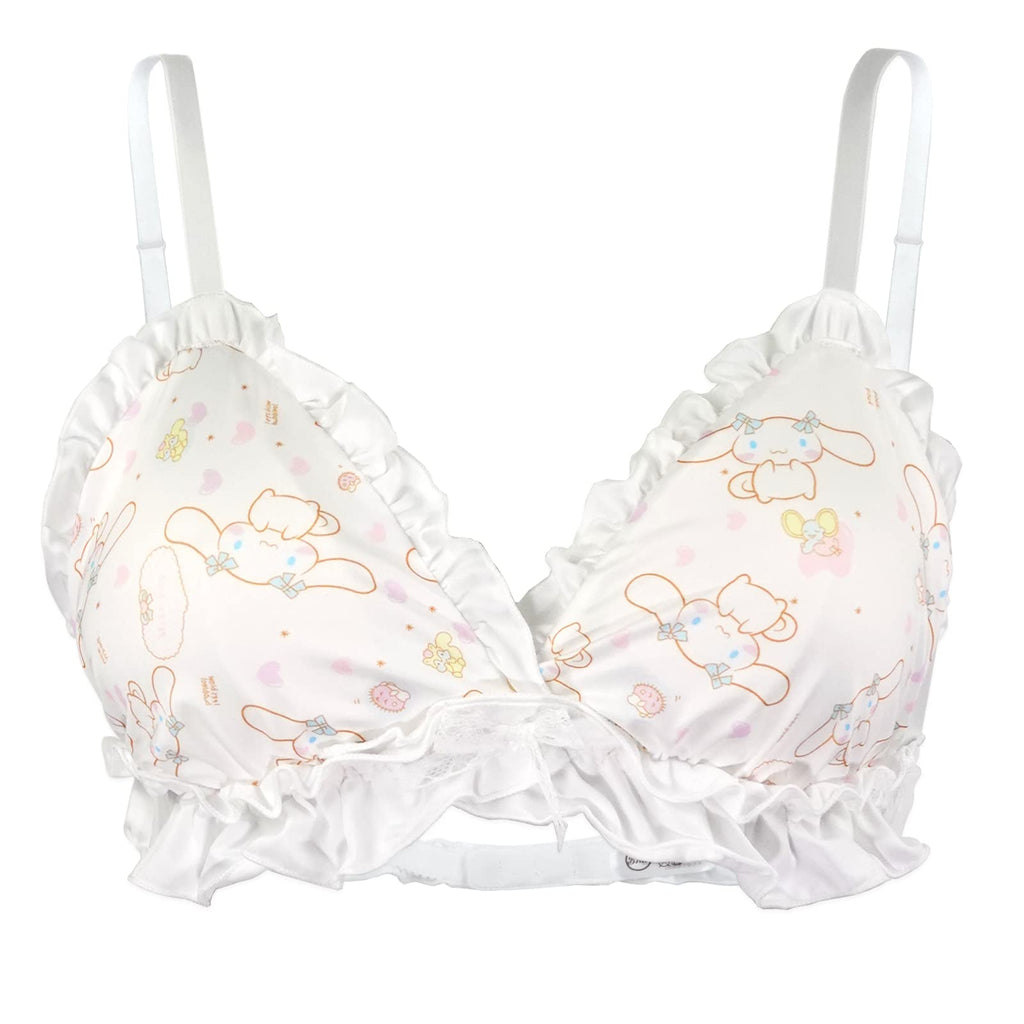 Women Cute Lingerie Set - Sweet Bikini Wirless Bra and Panty 100% Cotton