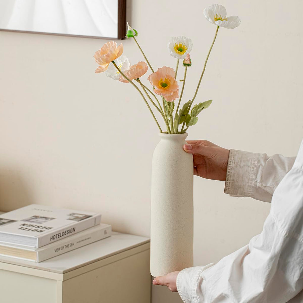 Tall Decorative Ceramic Vase Set, 3 Pieces