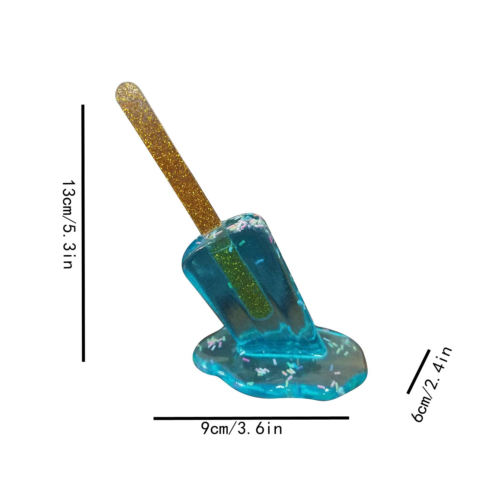 Melting Popsicle Sculpture - Creative Melting Ice Cream Resin Home Decor