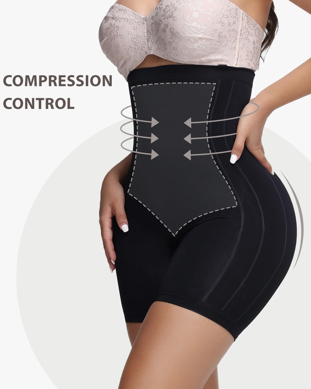 Seamless Tummy Control Shapewear for Women Butt Lifting Shorts High Waisted Panties Strapless Fajas Colombianas