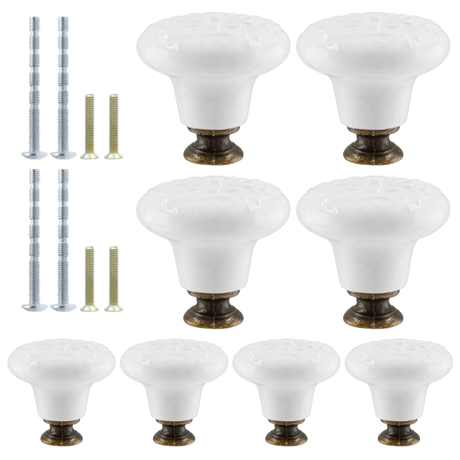 Ceramic Knobs, Vintage Kitchen Cabinet Knobs Pulls Retro Ceramic