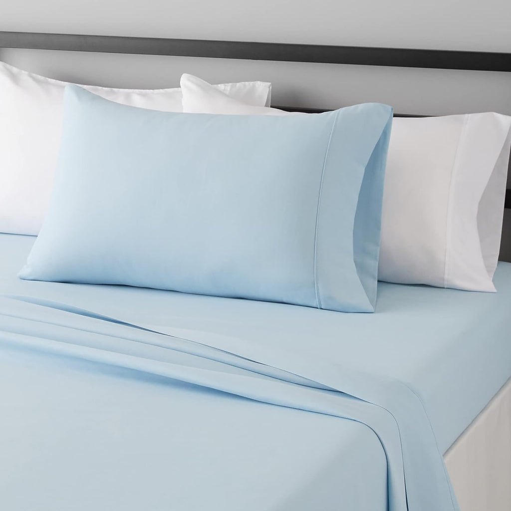 Lightweight Super Soft Easy Care Wrinkle Free Microfiber 3 Piece Bed Sheet Set with 14-Inch Deep Pockets Bedding