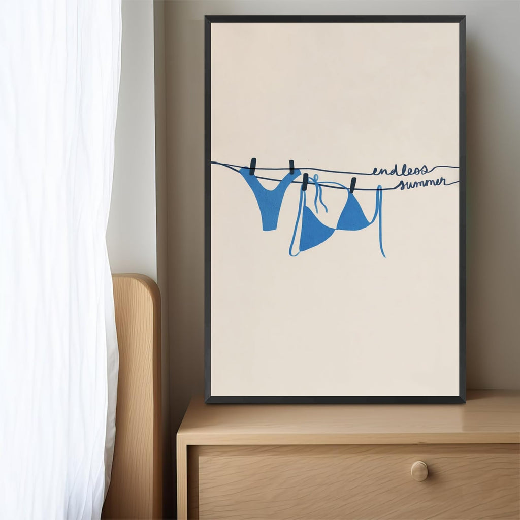 Ocean Inspired Aesthetic Print Coquette Wall Art Fun and Cute Decor