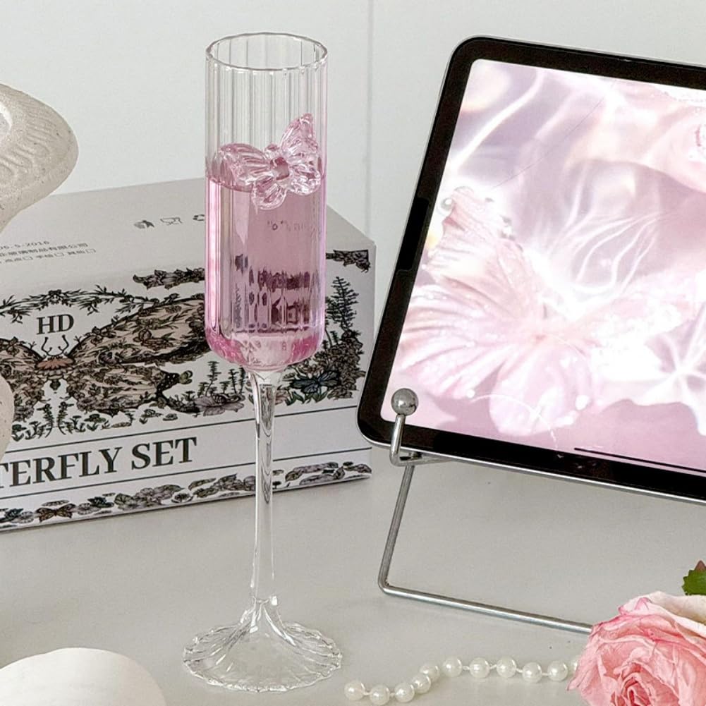 Coquette 3D Butterflies Butterfly Glassware