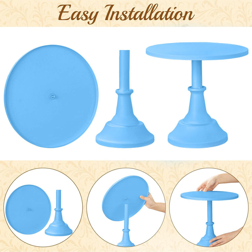 Cake Stand, Cake Stand Set Disc Diameter 8" 10" 12", Perfect Dessert Table Display Set, 3 Pcs