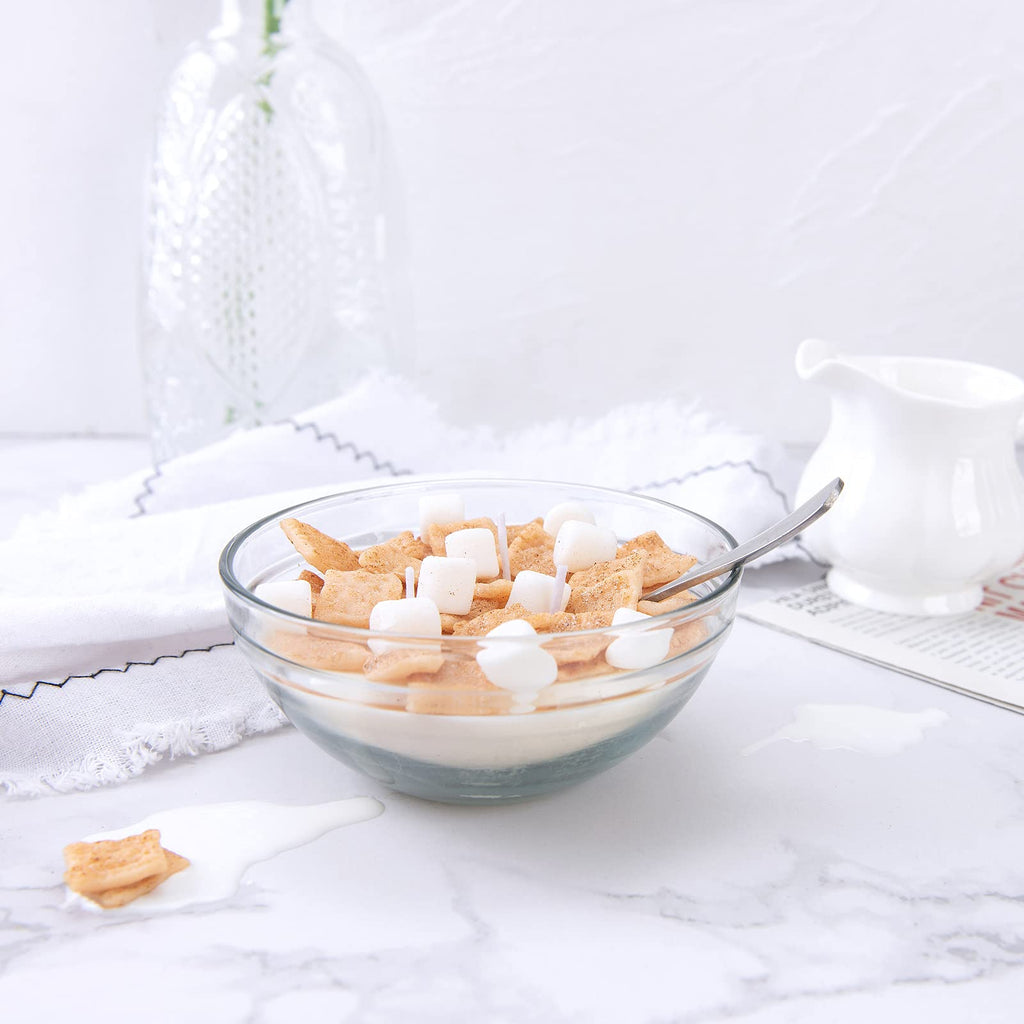 Cereal Bowl with Metal Spoon Scented Soy Candle