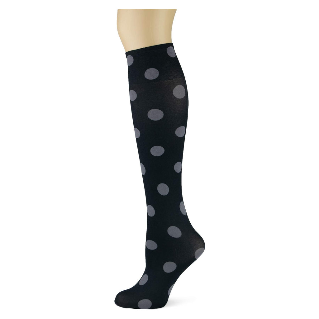 Women's 3 Pairs Knee High Trouser Socks, Classy and Colorful Printed Patterns, Silky Smooth Material