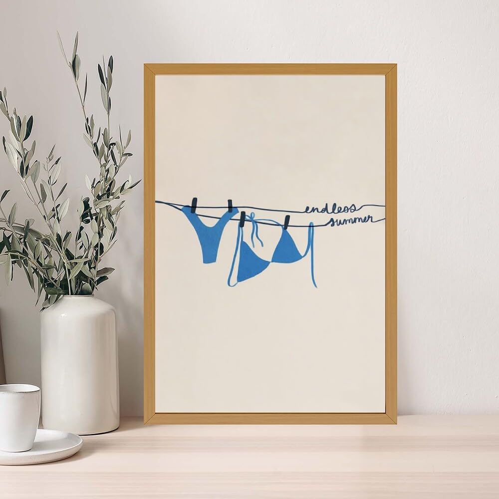 Ocean Inspired Aesthetic Print Coquette Wall Art Fun and Cute Decor