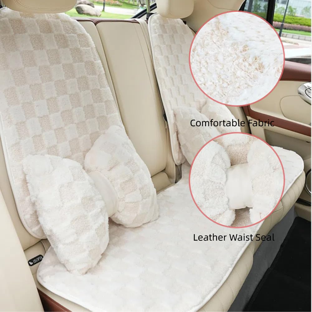 Two Pcs Big Bow Pillow Shaped Cushion Plush Car Lumbar Pillow Aesthetic Home Decor Throw Pillows for Room Bed Sofa Couch Decor
