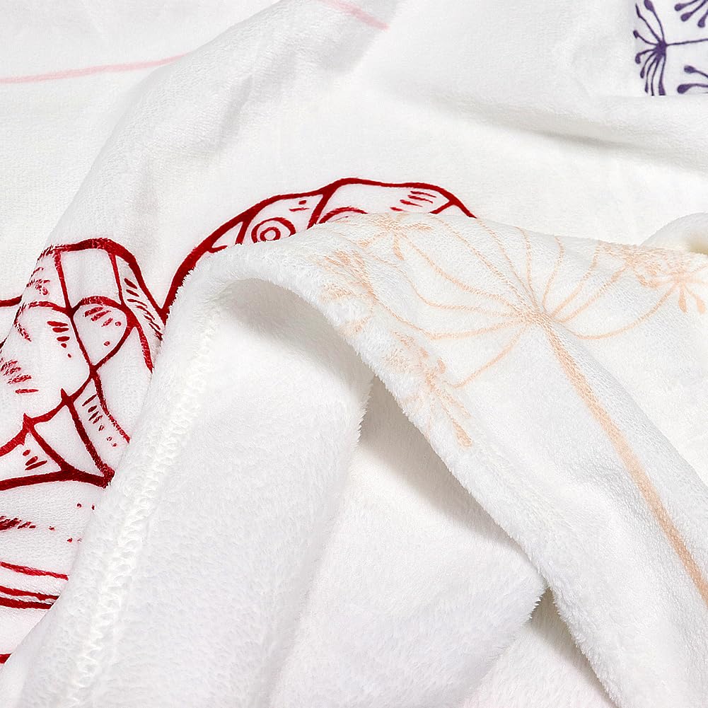 Super Soft Cozy Throw Blanket Flannel Fleece Lightweight Fuzzy Comfy Blankets for Couch Sofa Bed