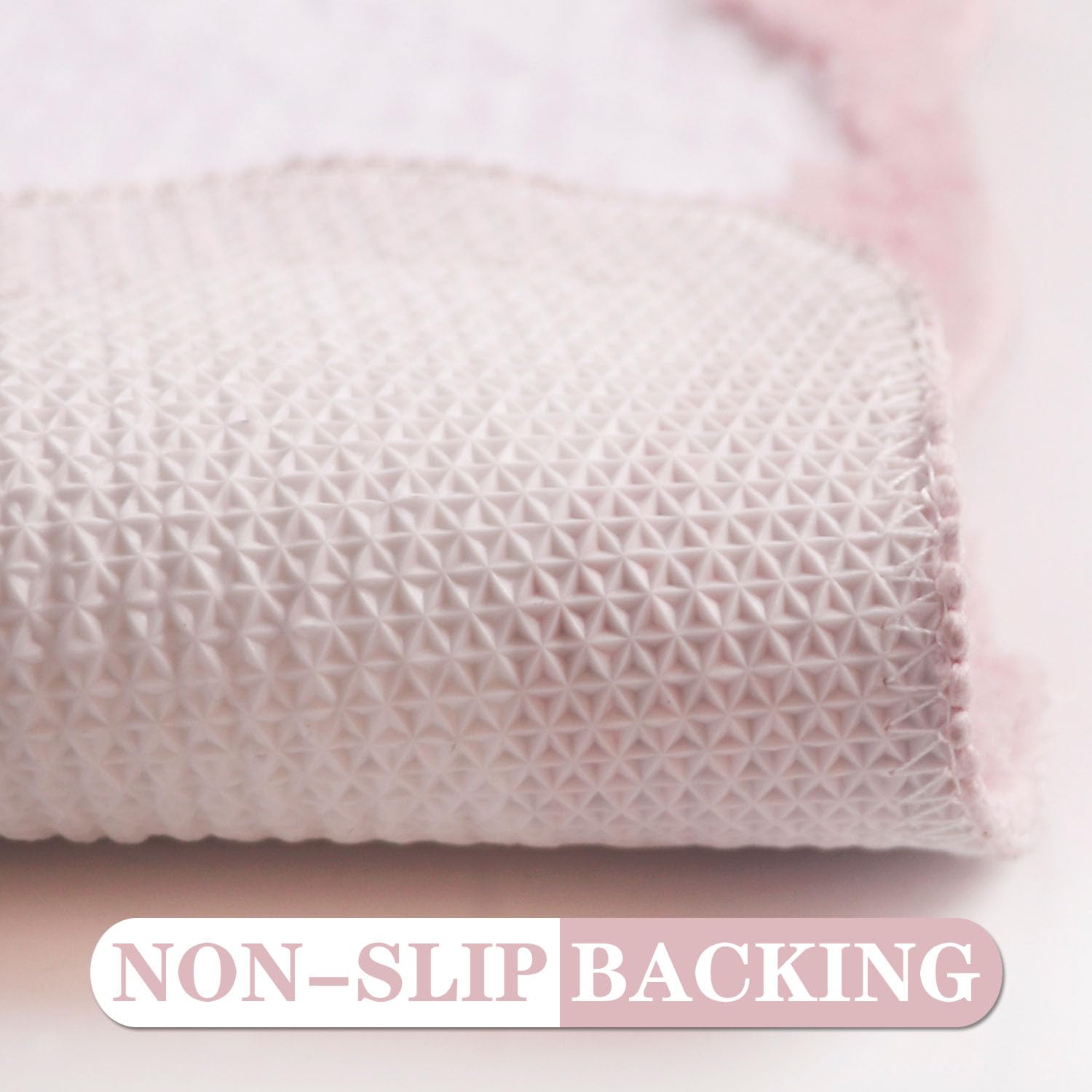 Coquette Pink Bow Bath Mat for Bathroom 20"x32", Cute Preppy Rugs with Scalloped Edges, Soft Microfiber, Ultra Absorbent, Non-Slip