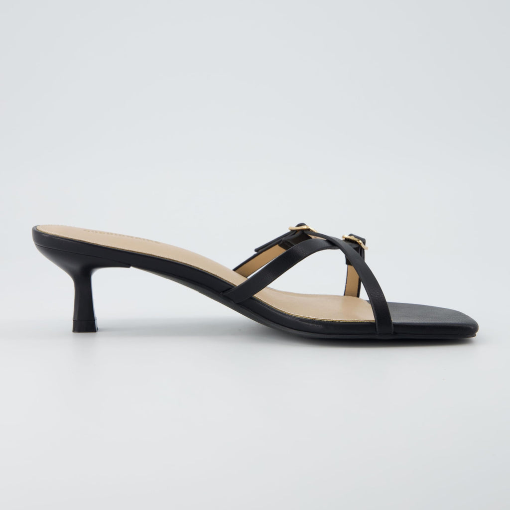 Women's Kitten Heel Sandals + Memory Foam