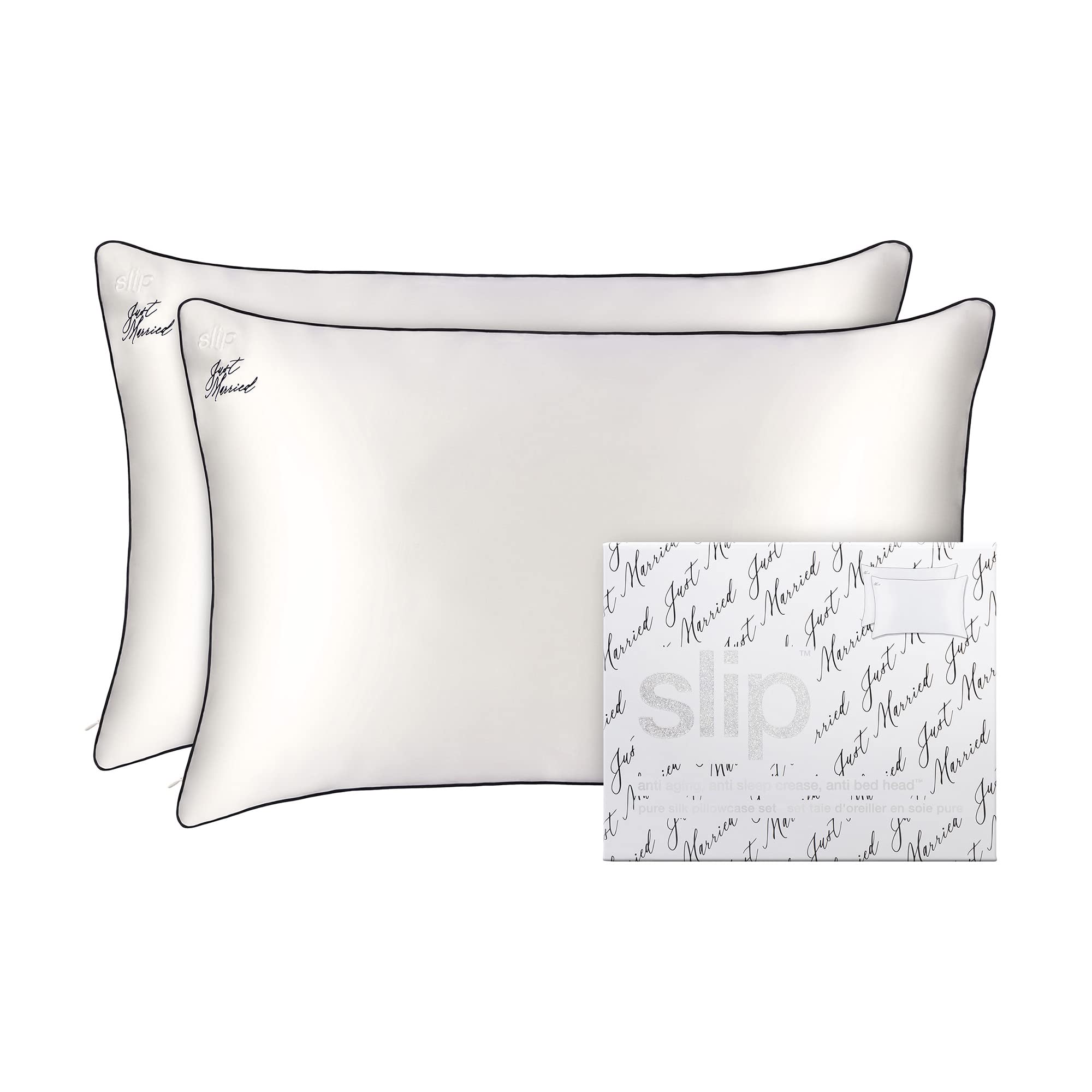Pure Silk Pillow Case with Scalloped Edge - 100% Pure 22 Momme Mulberry Silk - Queen Size Standard Pillow Case - Anti-Aging, Anti-BedHead, Anti-Sleep Crease, Sunshade (20" x 30")
