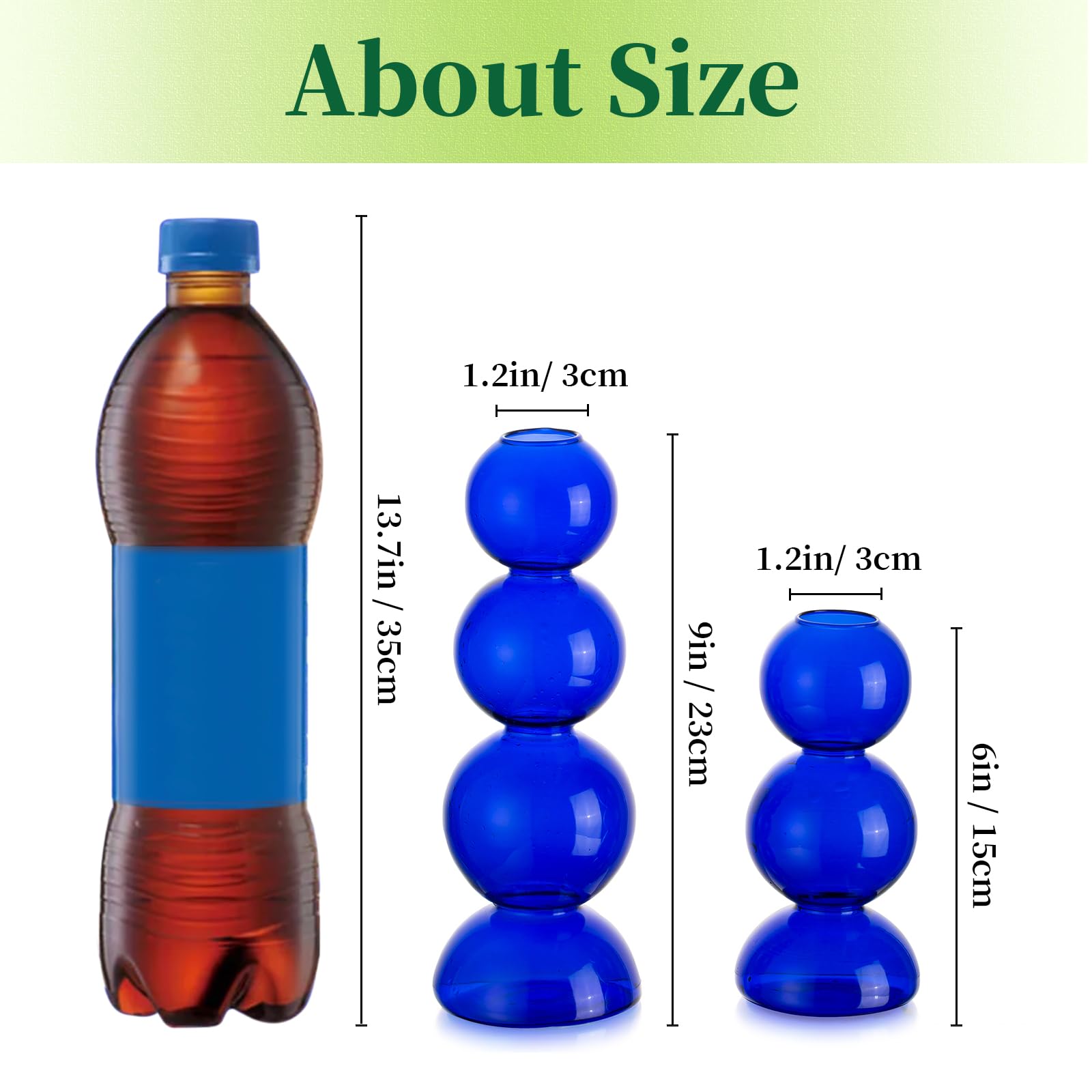 Glass Bubble Vases for Flowers