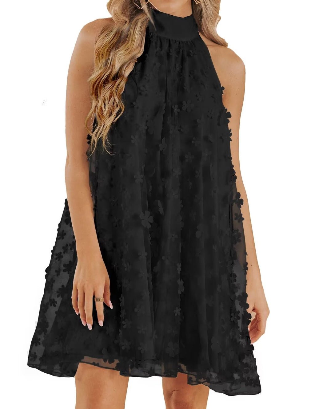 Women's Summer Formal Dresses Cocktail Halter Swing Dress Cute A Line Dress