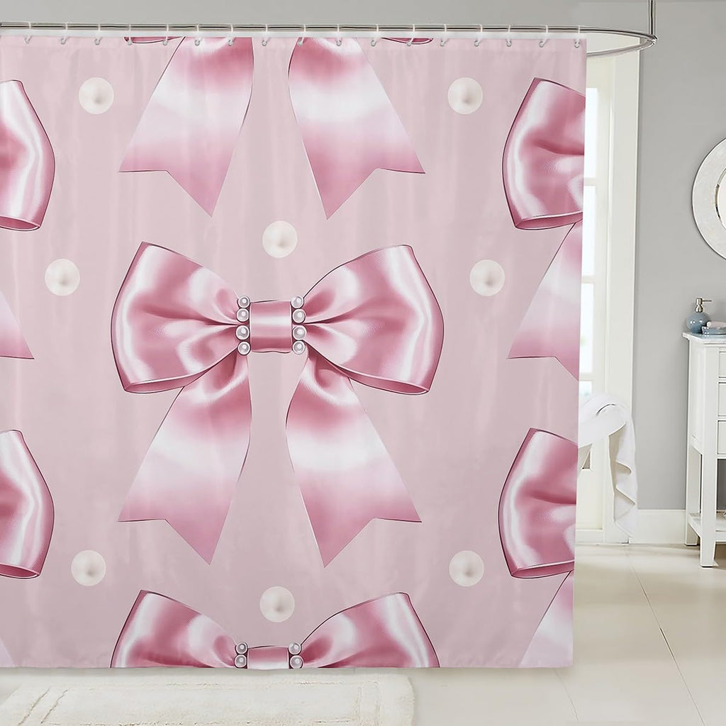 Kawaii Ribbon Bow 72" Wx72 L Shower Curtain