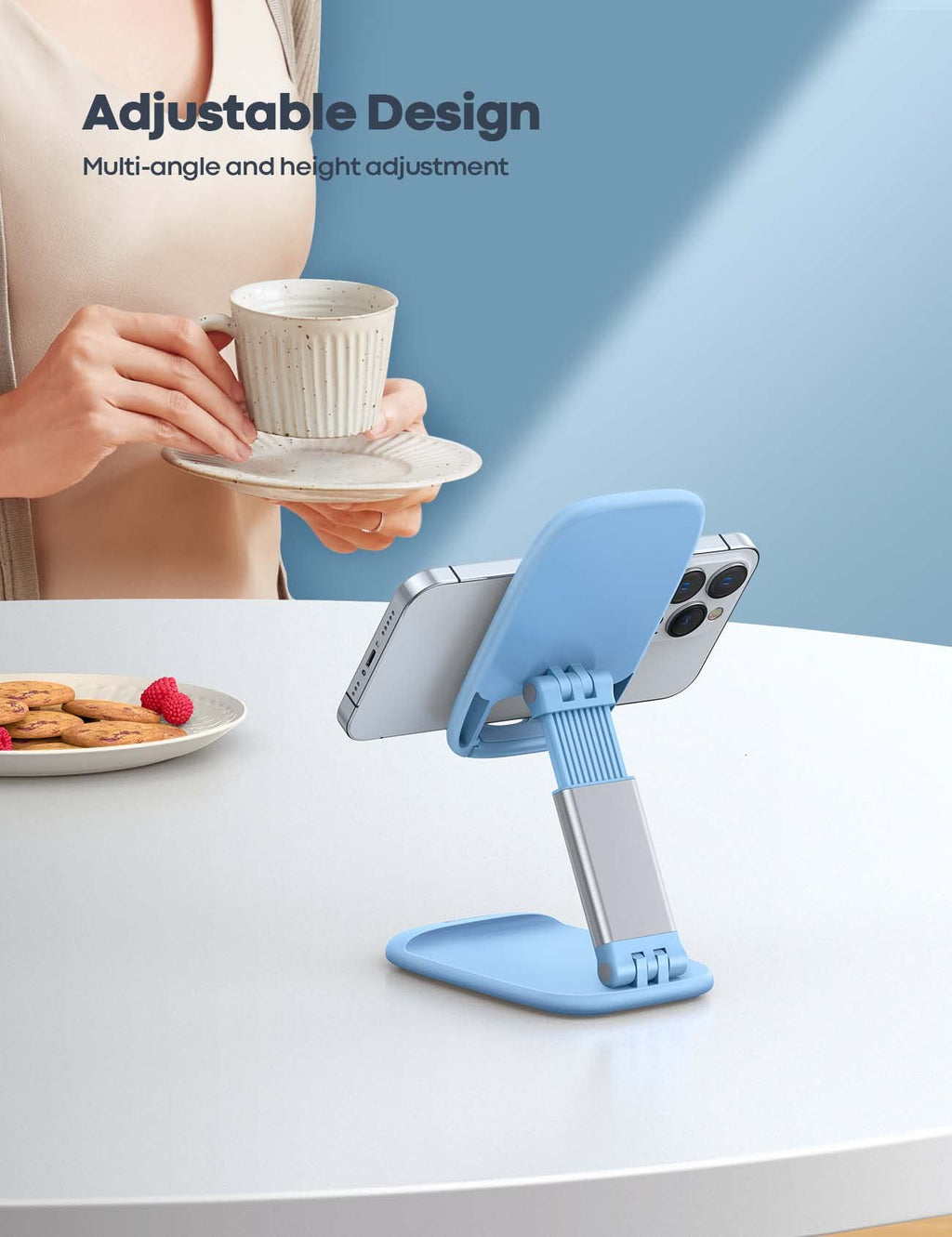 Phone Stand â€?Desktop Cell Phone Holder for Office Desk (4-8")