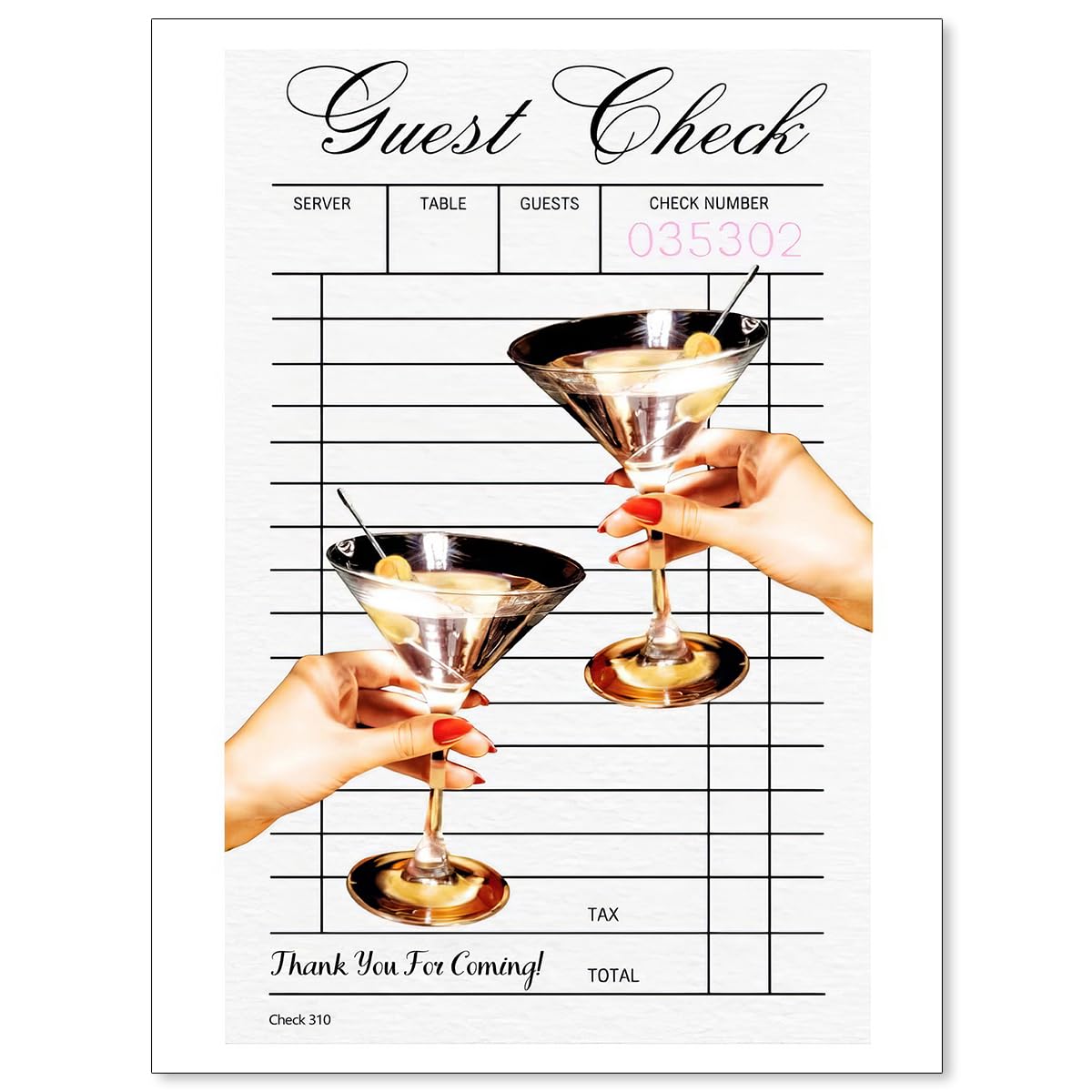 Cocktail Poster Alcohol Drink Wall Art Preppy Bar Cart Canvas Prints for Funky Bar Kitchen Wall Decor