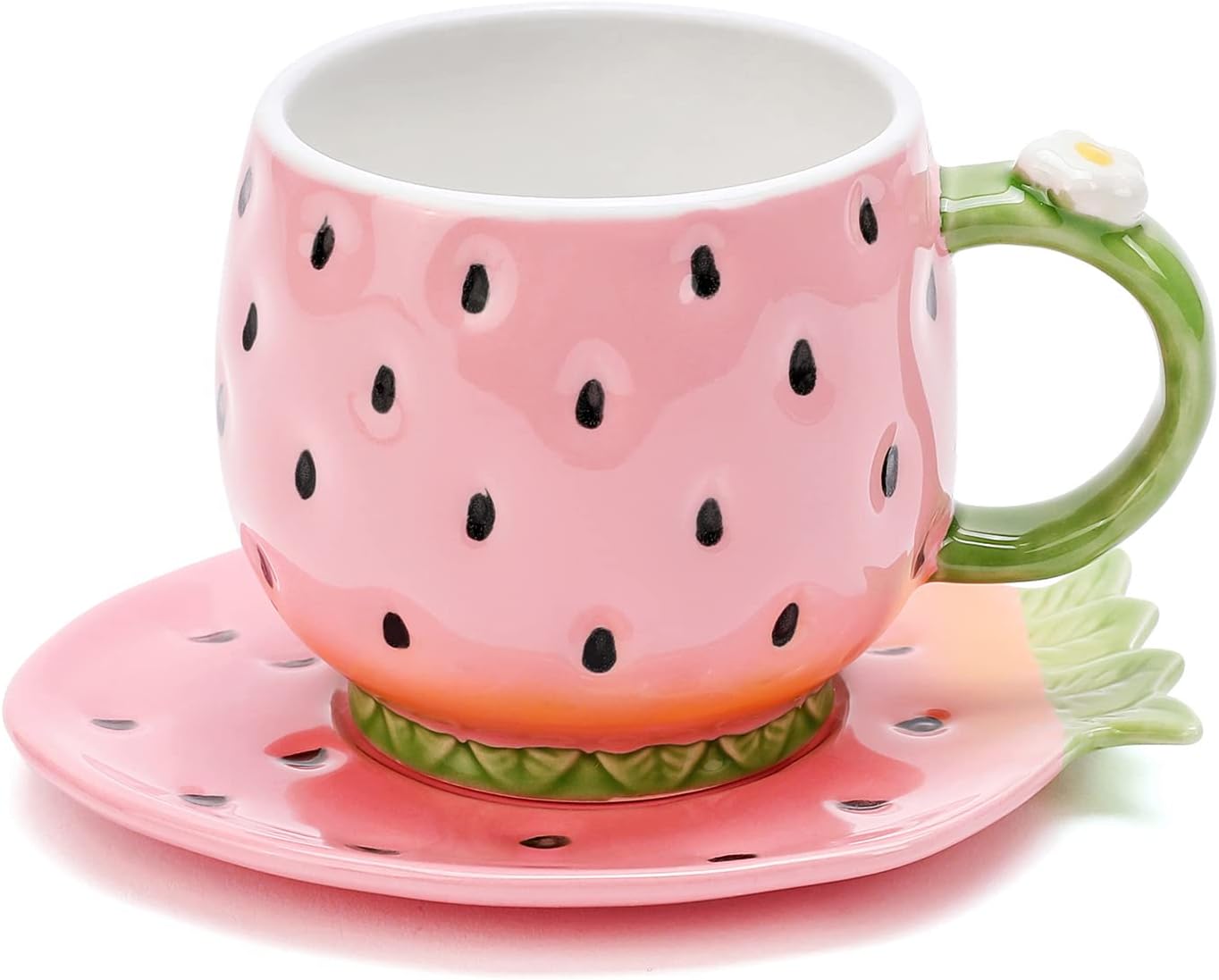 Ceramic Tea Cup and Saucer - 8 Ounce