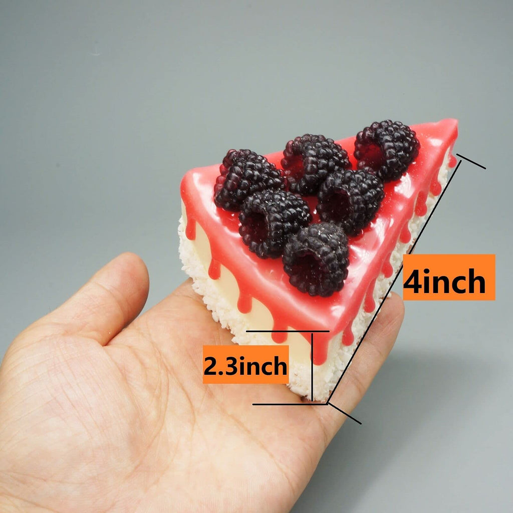 Faux Slice Cake - Artificial Desserts Replica for Kitchen and Bakery Shop Display
