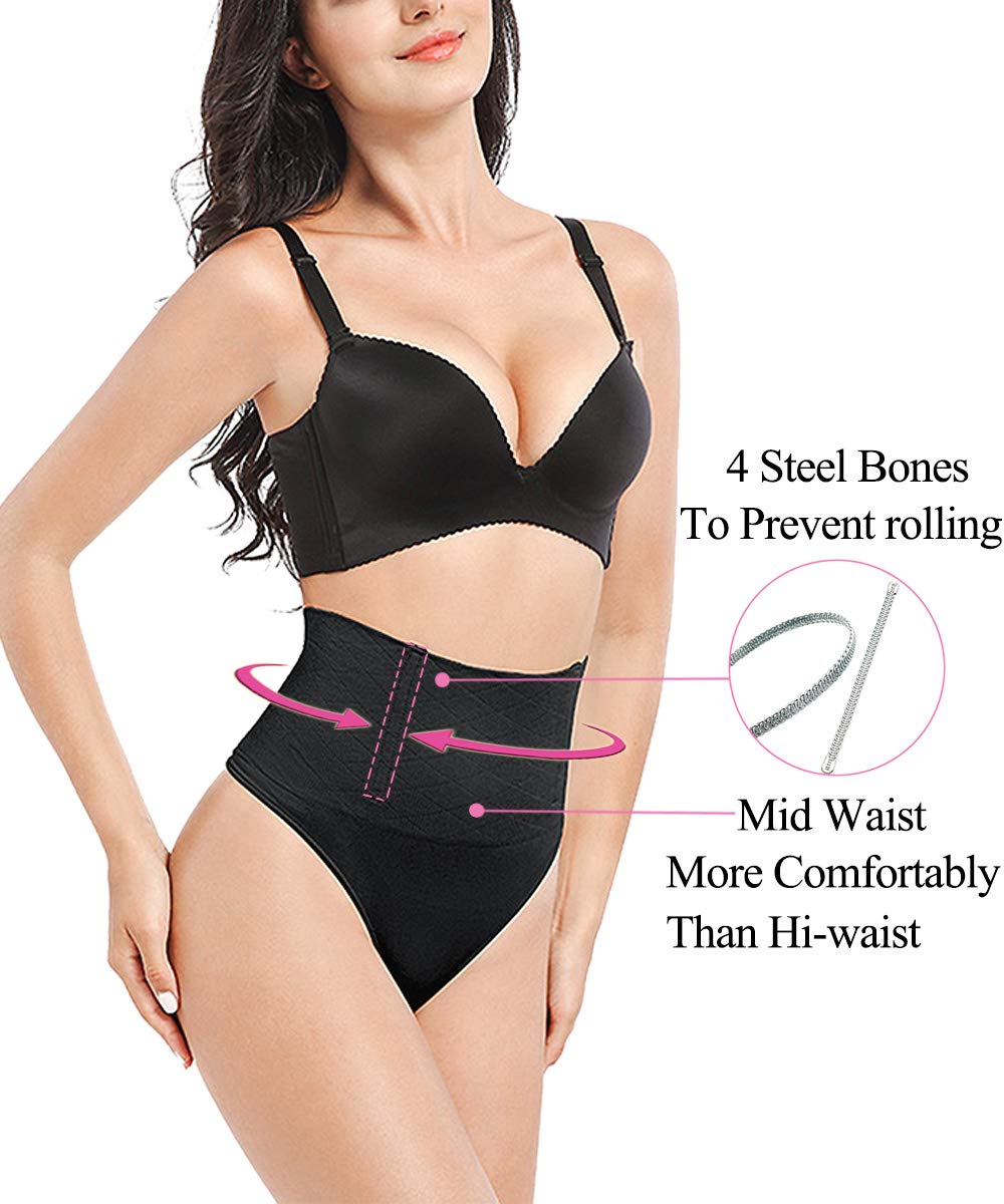 Thong Shapewear Tummy Control Panties Body Shaper for Women Butt Lifter Seamless Panty Girdle Underwear