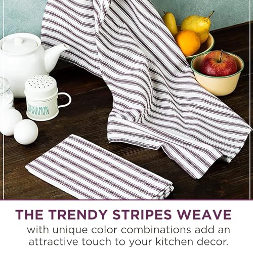 Classic Dish Towels Dishcloths Set Kitchen Rags| Drying Hand Towels Reusable Cotton 18x28 Inch Towel Spring Decorative Set of 6