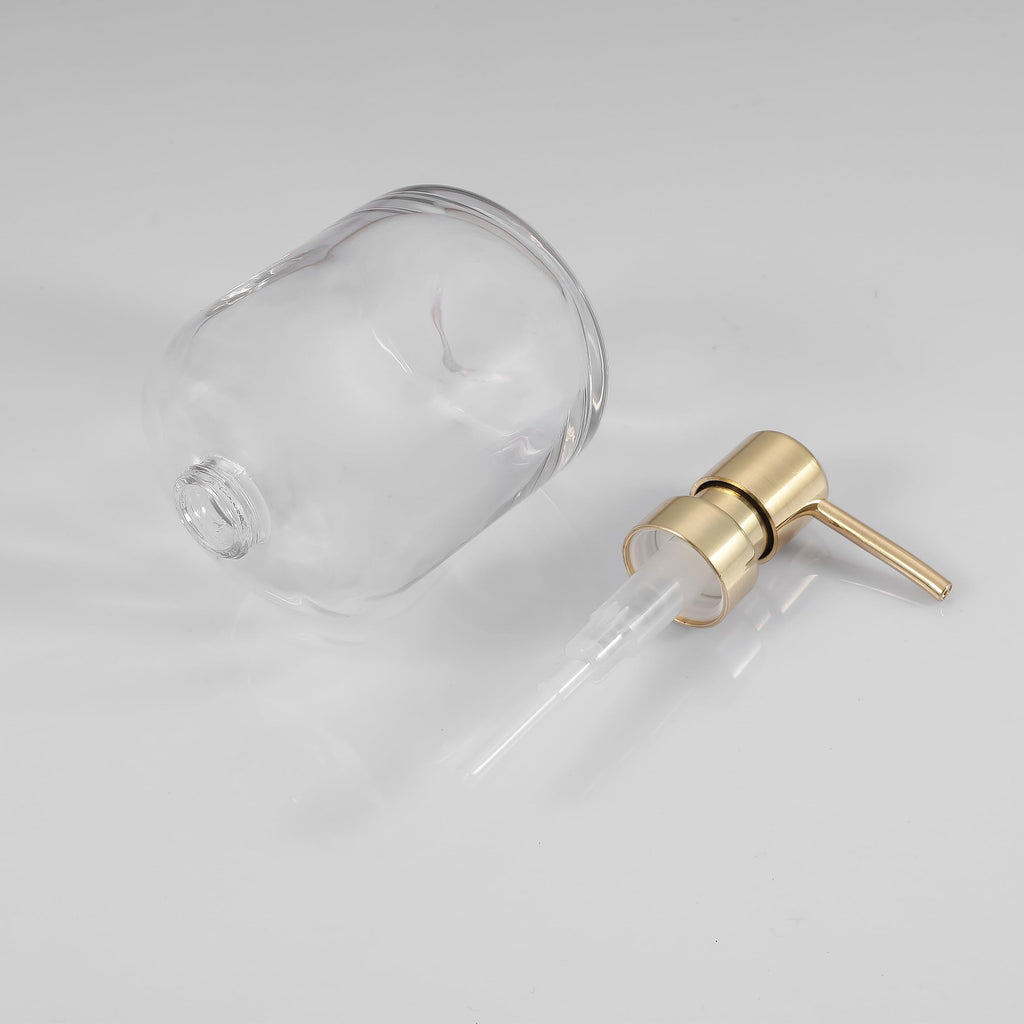 Glass Soap Pump Dispenser, Refillable Soap Dispenser