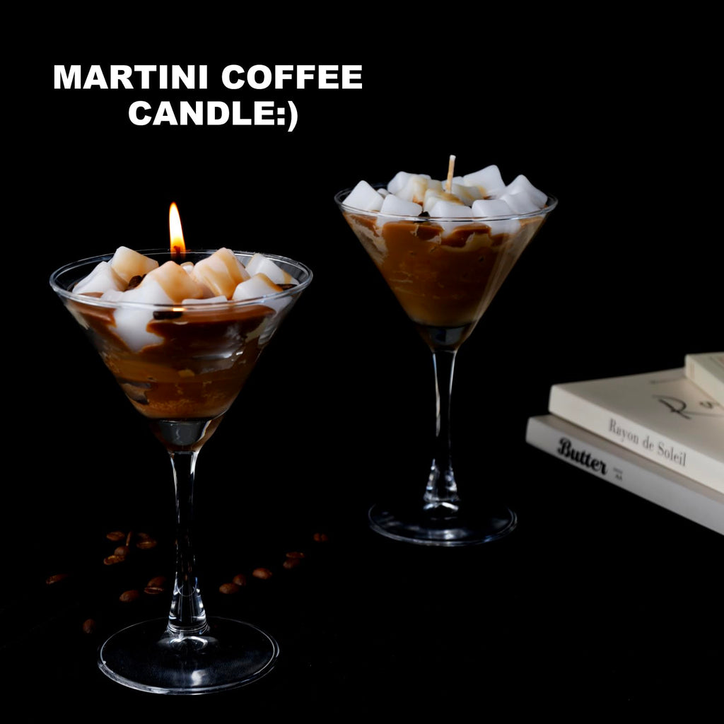 Chocolate Espresso Martini Candle â€?Scented Soy Wax Candle with Coffee & Cocoa Aromas, Long-Lasting 40H Burn Time