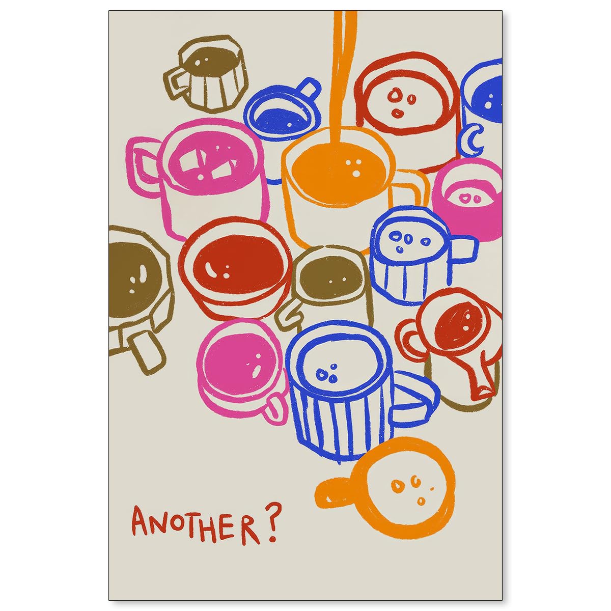 Modern Italian Kitchen Colorful Wall Art